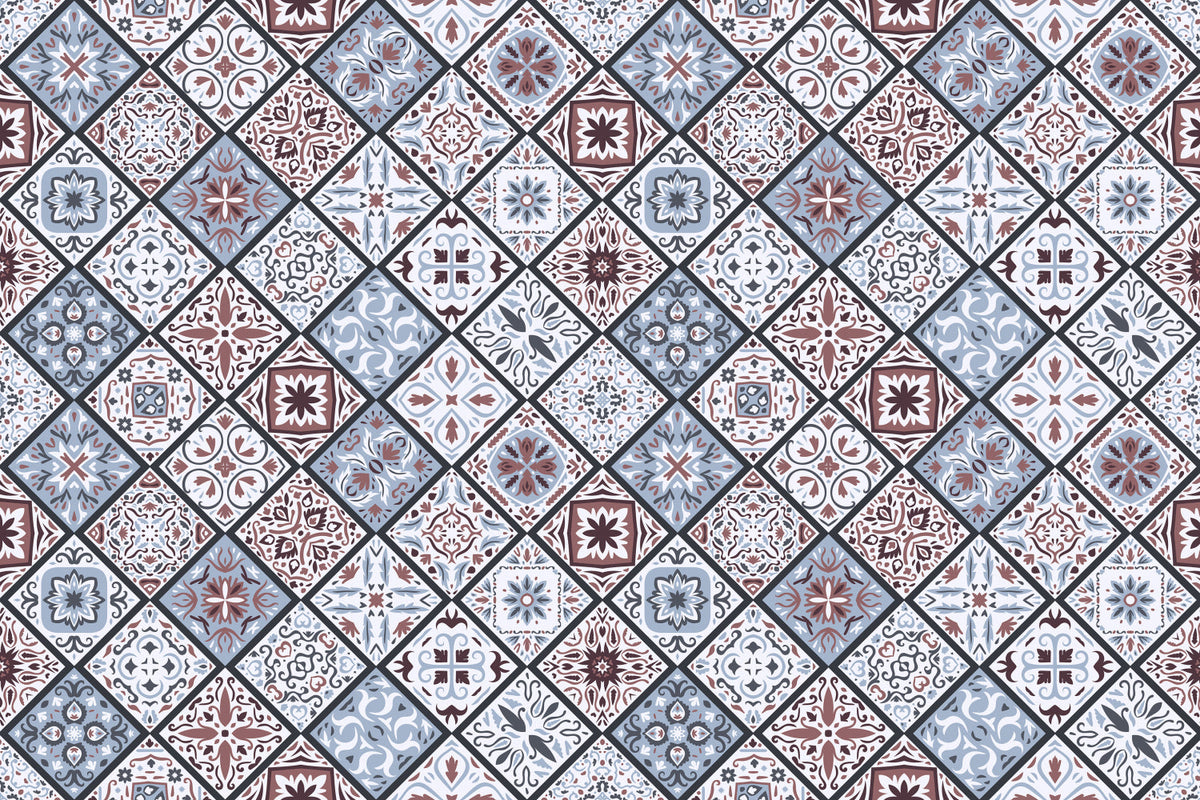 Waschbeckenrückwand Patchwork