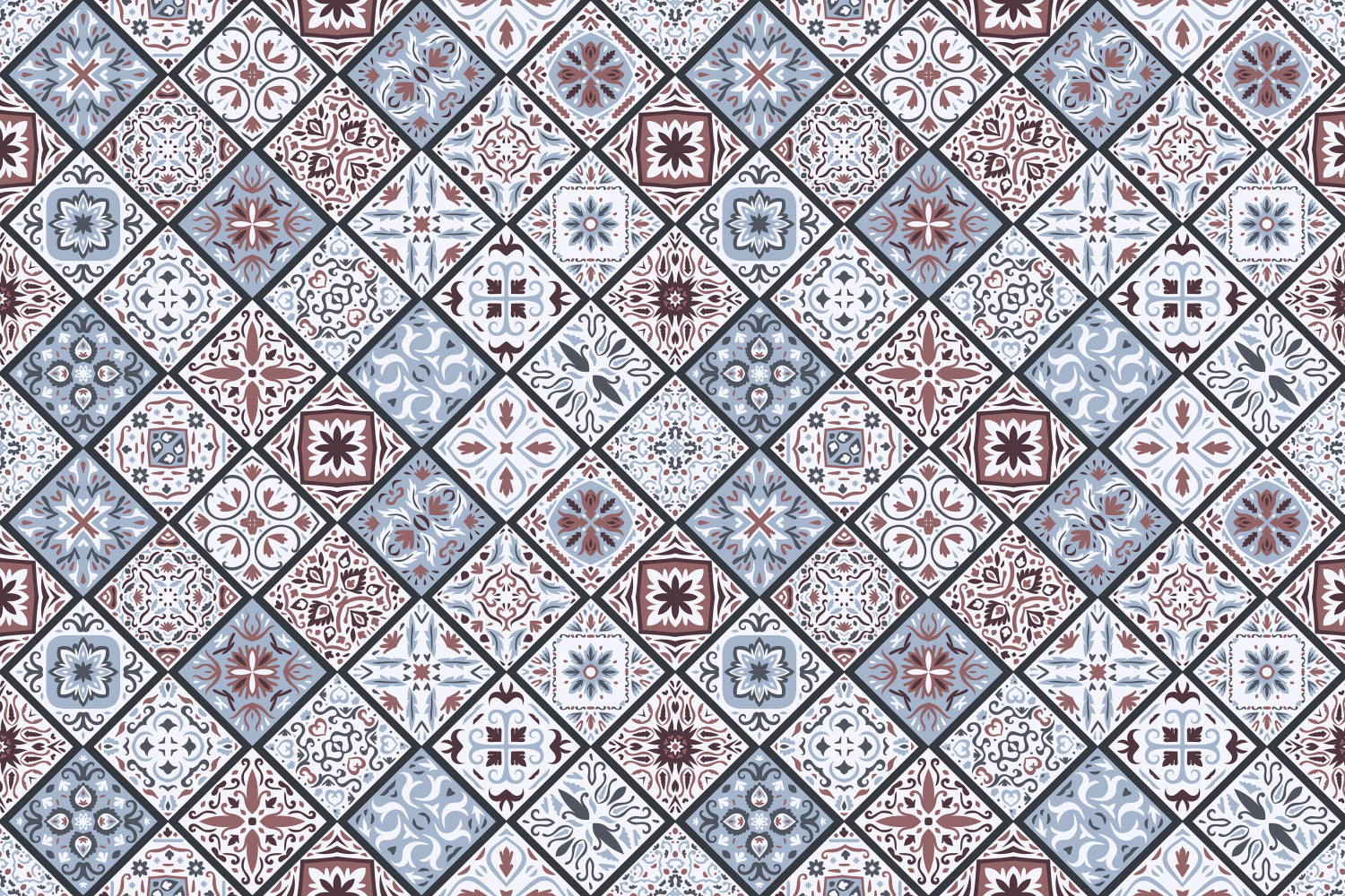 Waschbeckenrückwand Patchwork