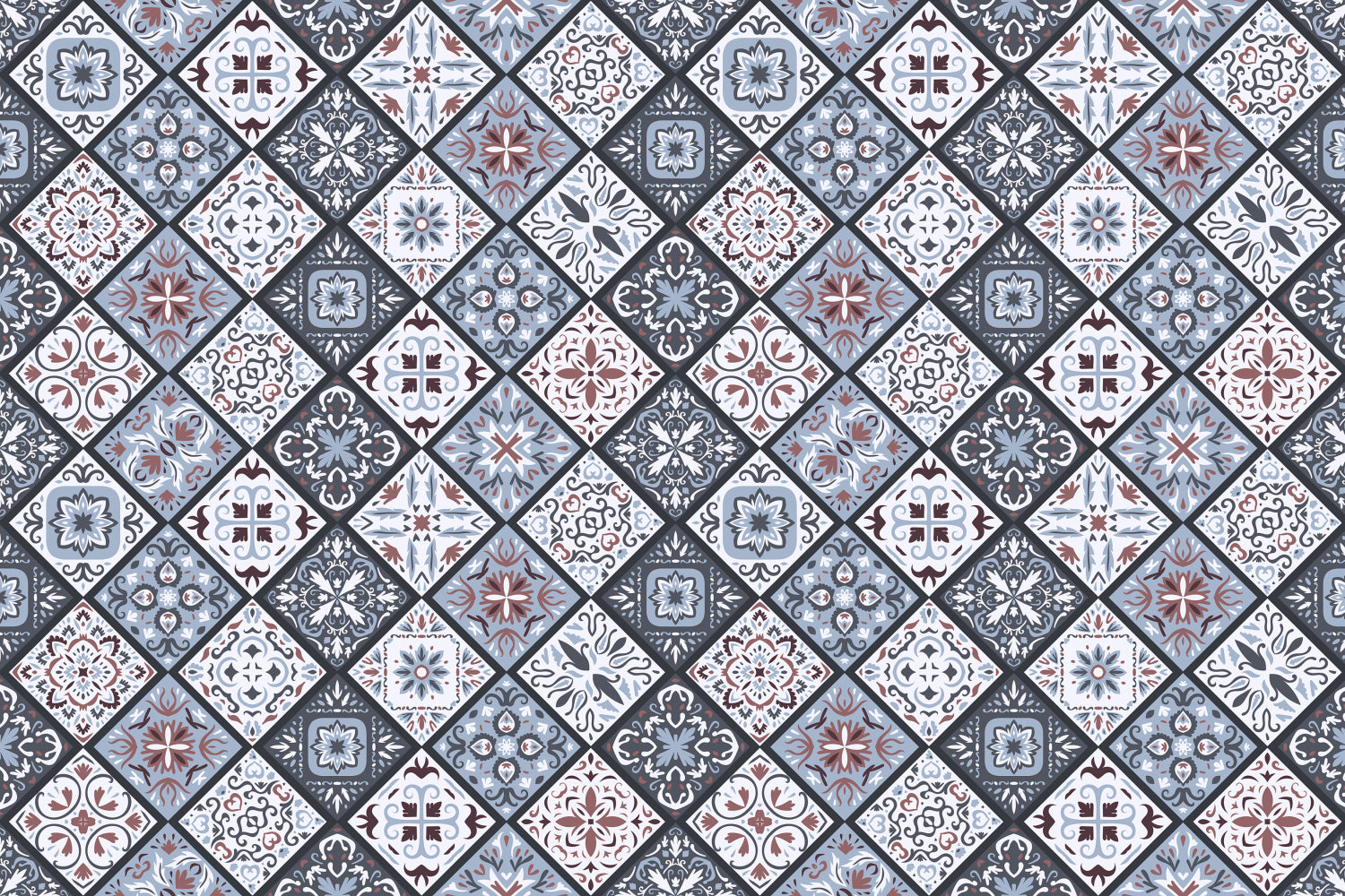 Badrückwand Patchwork