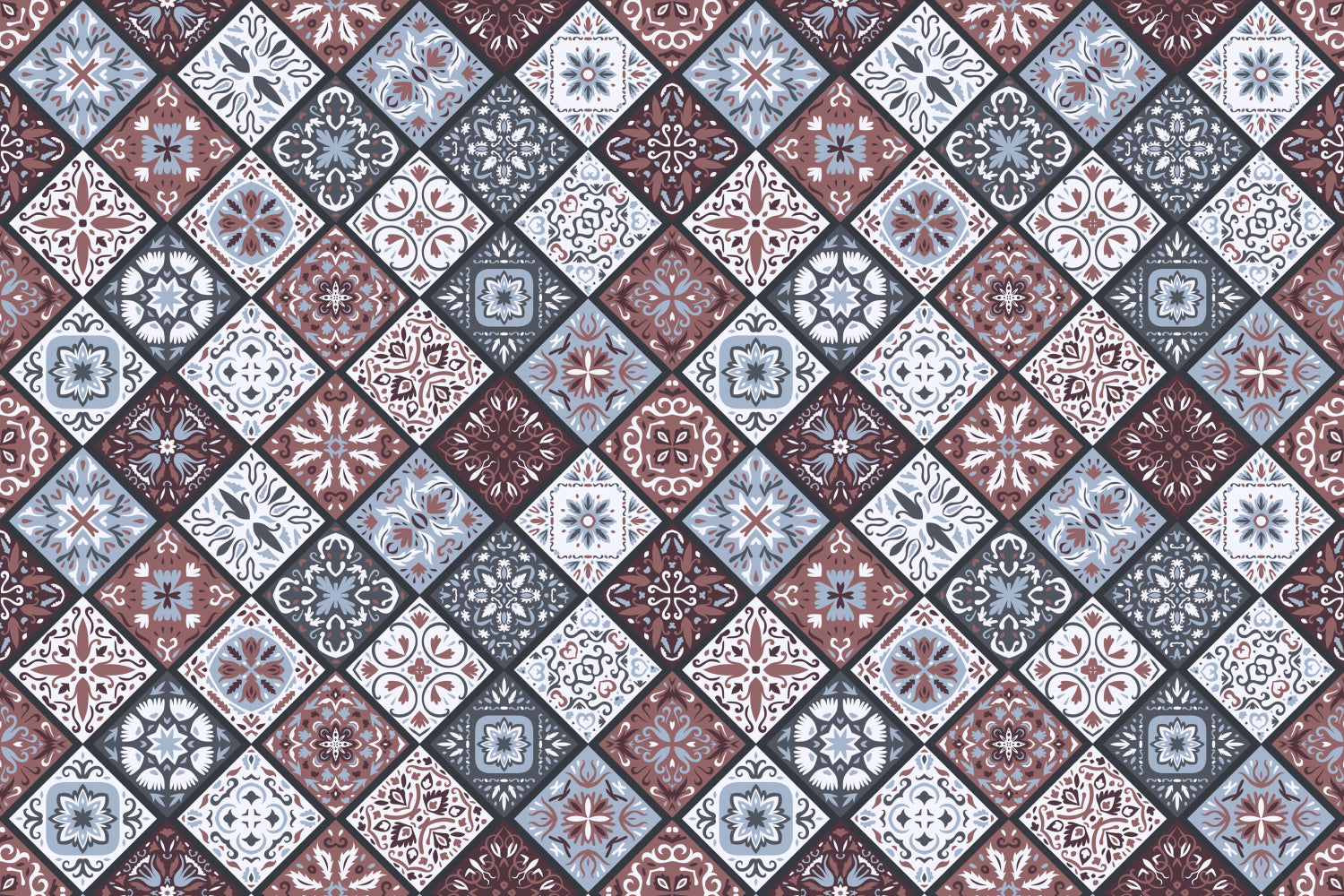 Badrückwand Patchwork