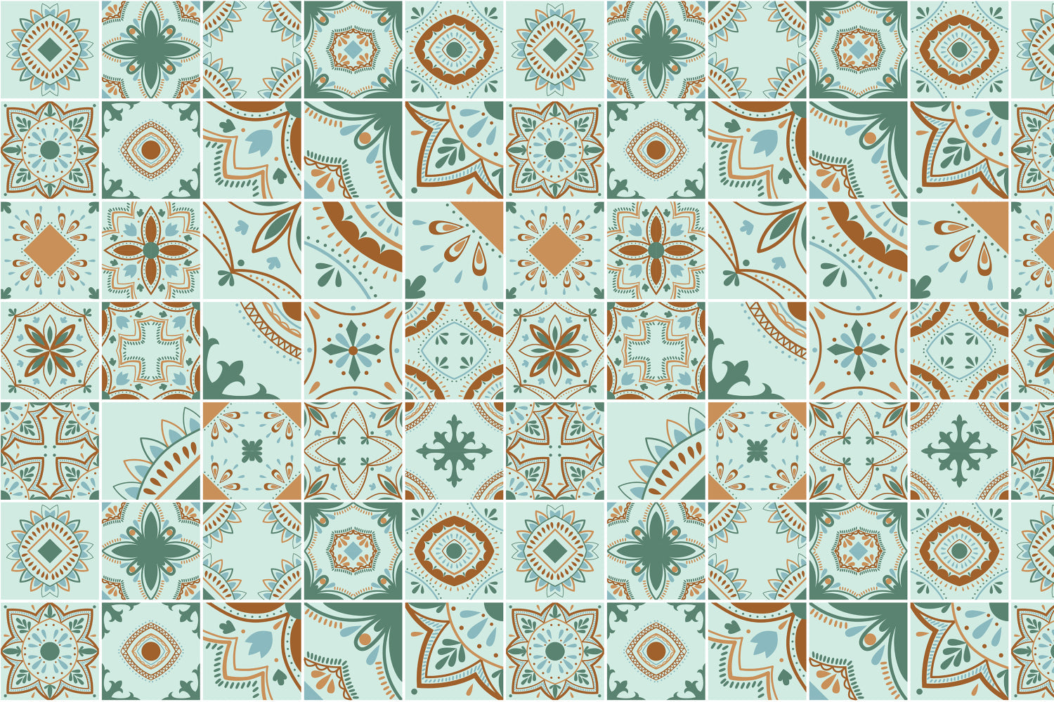 Badrückwand Patchwork