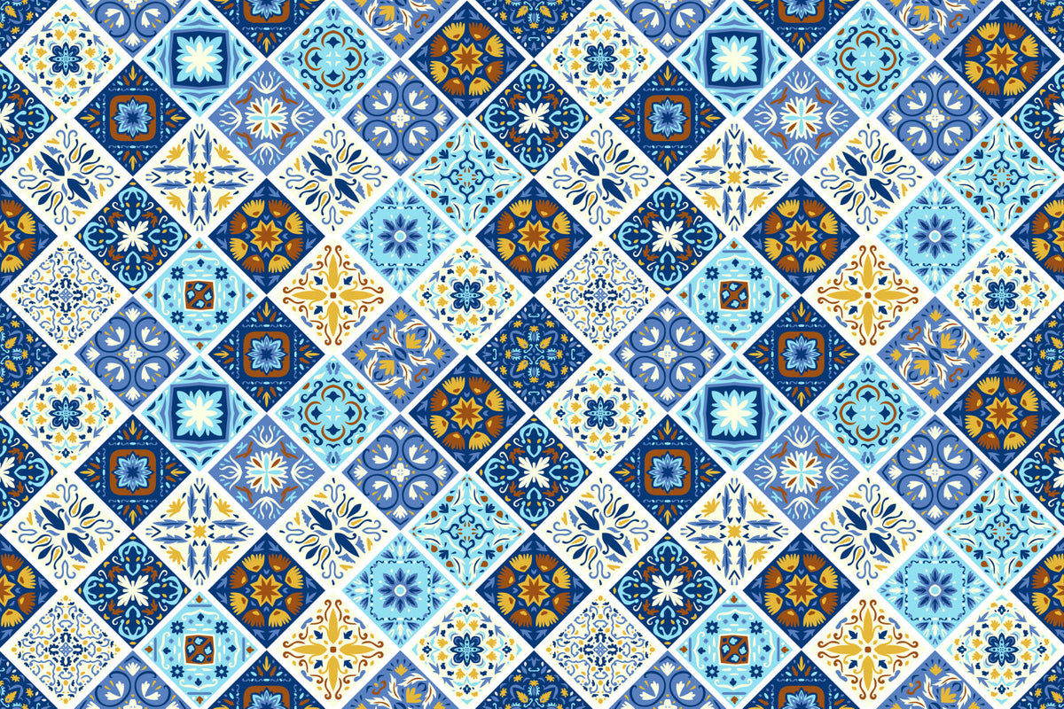 Waschbeckenrückwand Patchwork