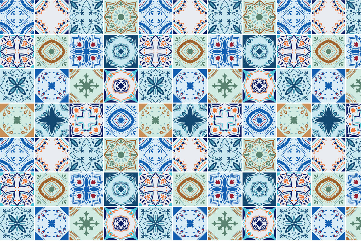 Waschbeckenrückwand Patchwork