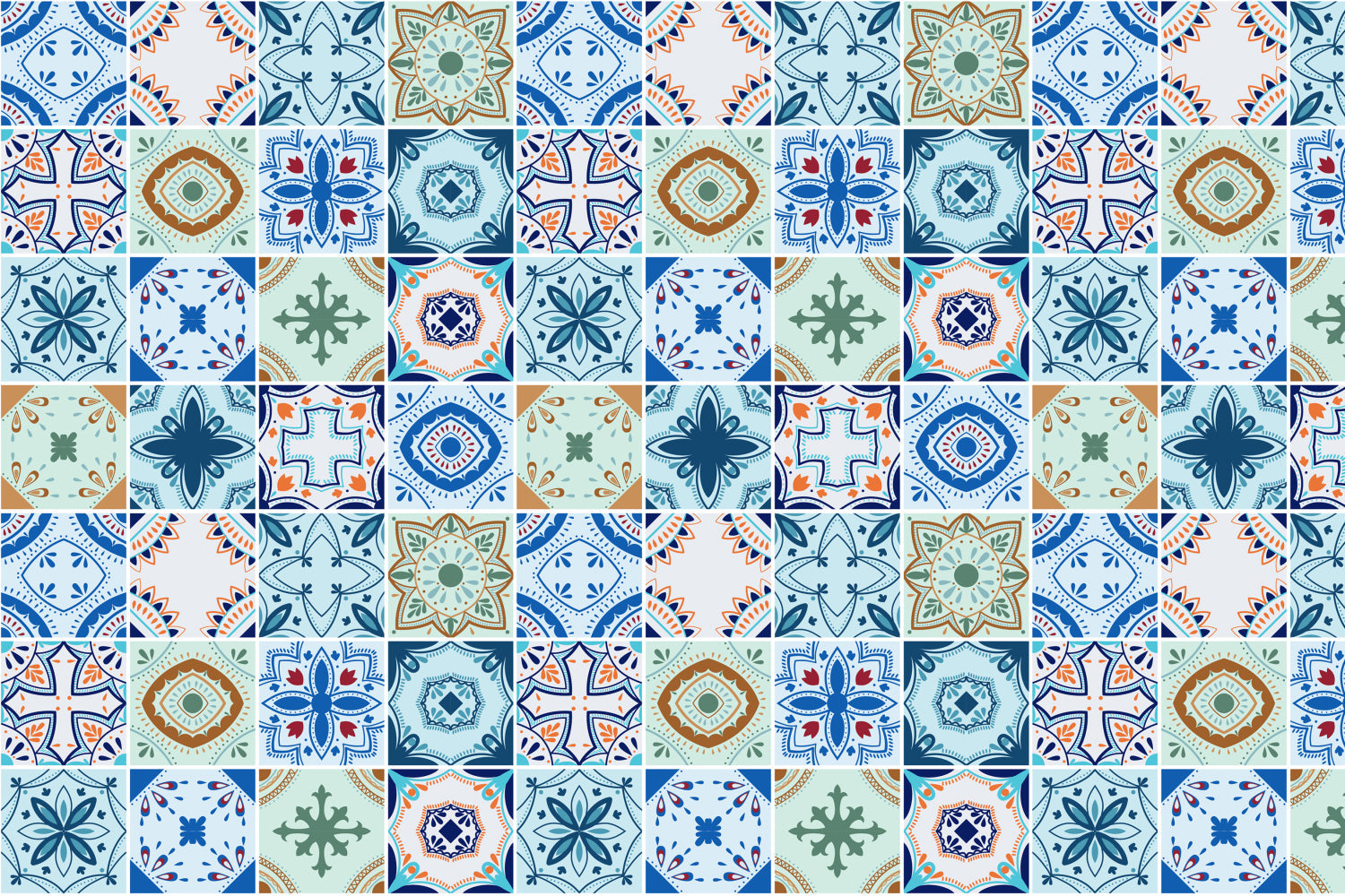 Waschbeckenrückwand Patchwork
