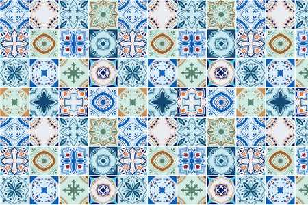 Badrückwand Patchwork