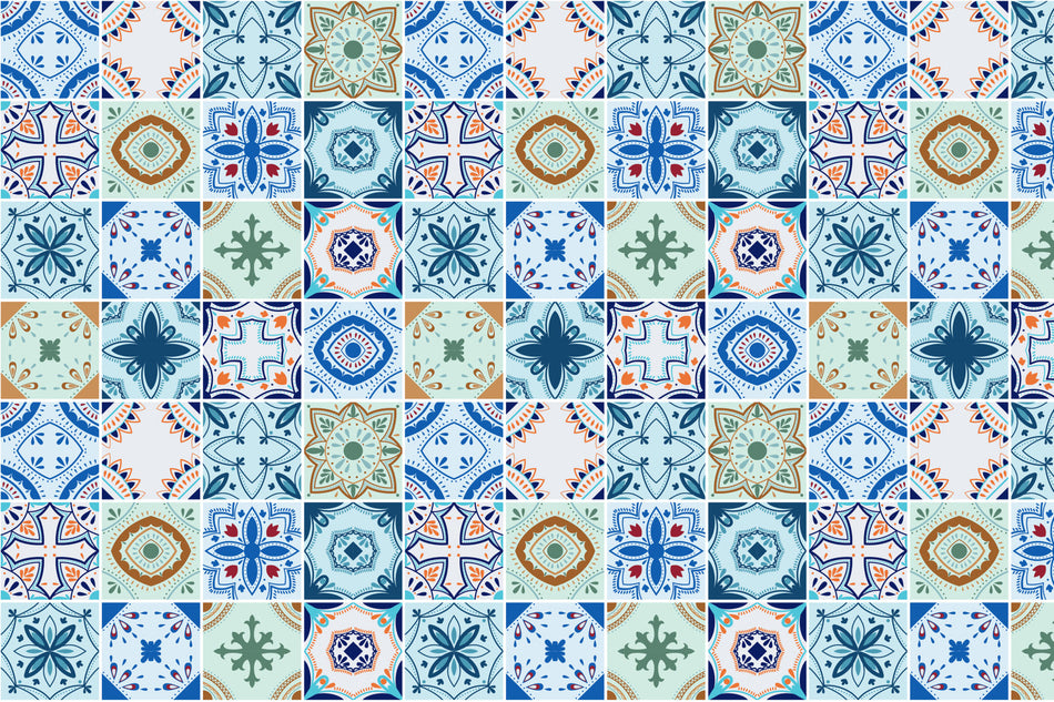 Badrückwand Patchwork