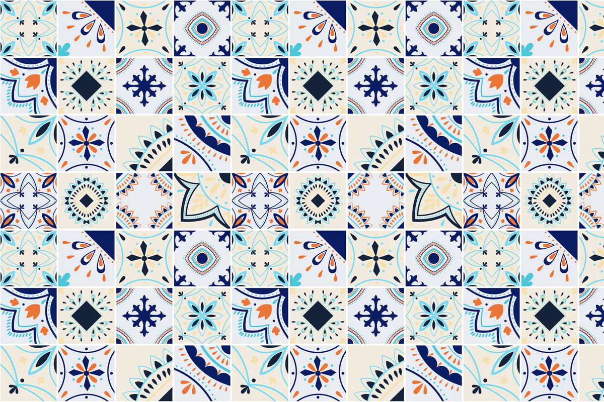 Waschbeckenrückwand Patchwork