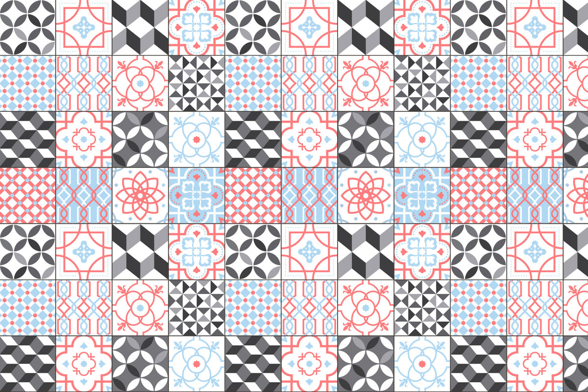 Waschbeckenrückwand Patchwork