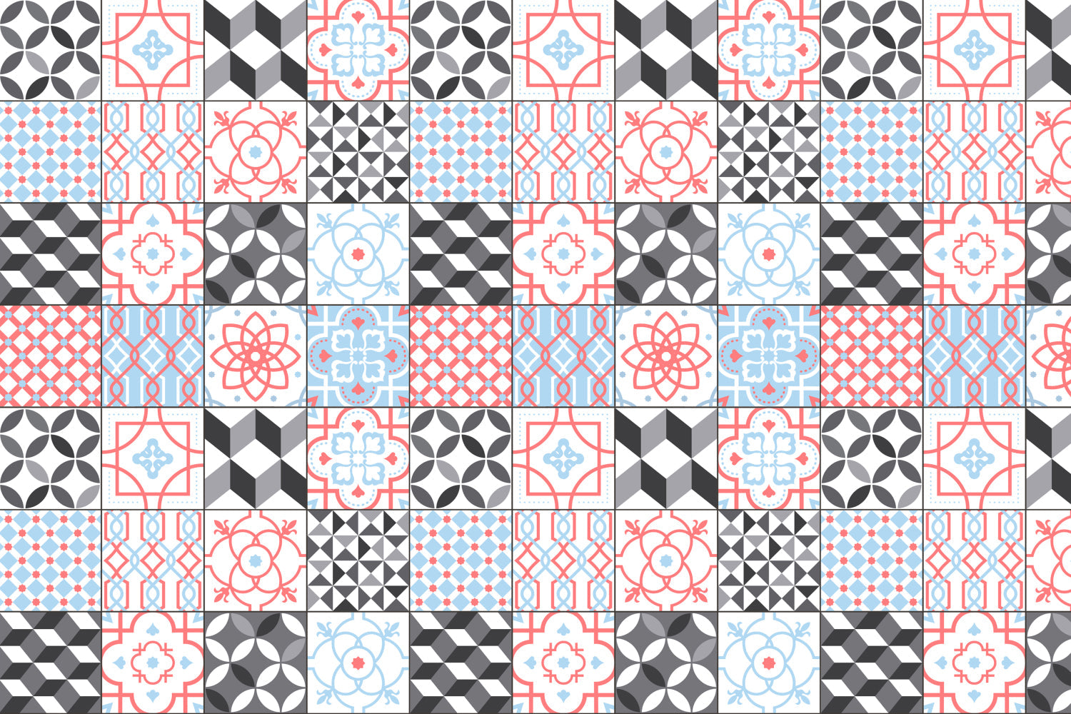 Waschbeckenrückwand Patchwork
