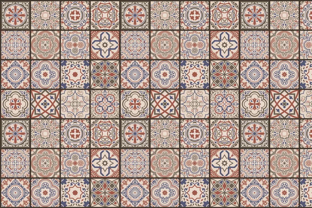 Waschbeckenrückwand Patchwork