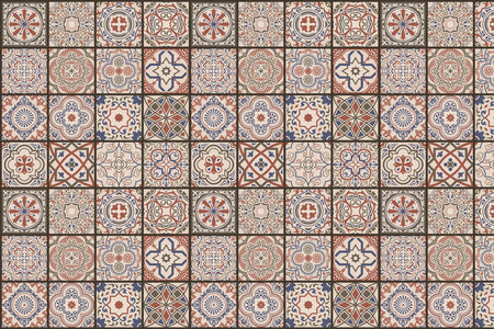 Waschbeckenrückwand Patchwork