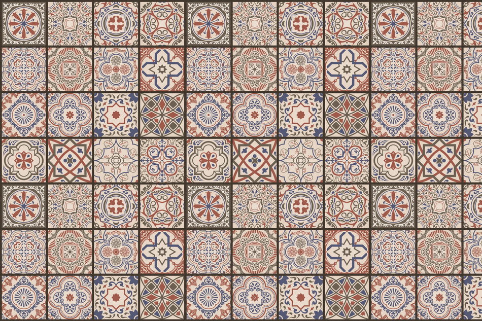 Waschbeckenrückwand Patchwork