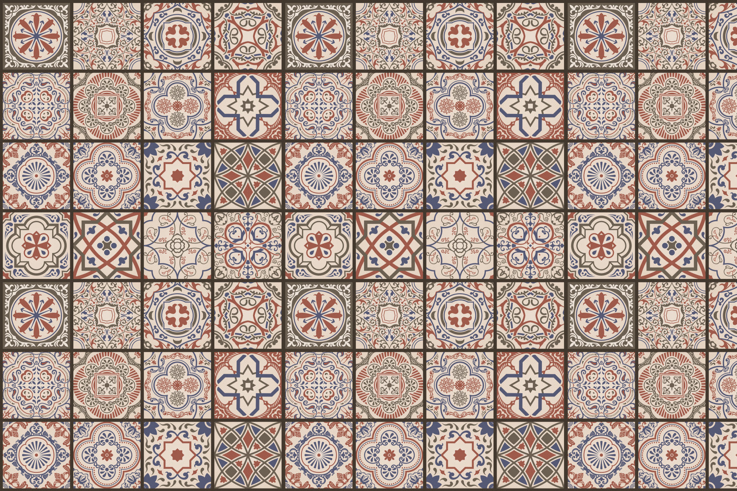 Badrückwand Patchwork