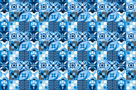 Badrückwand Patchwork