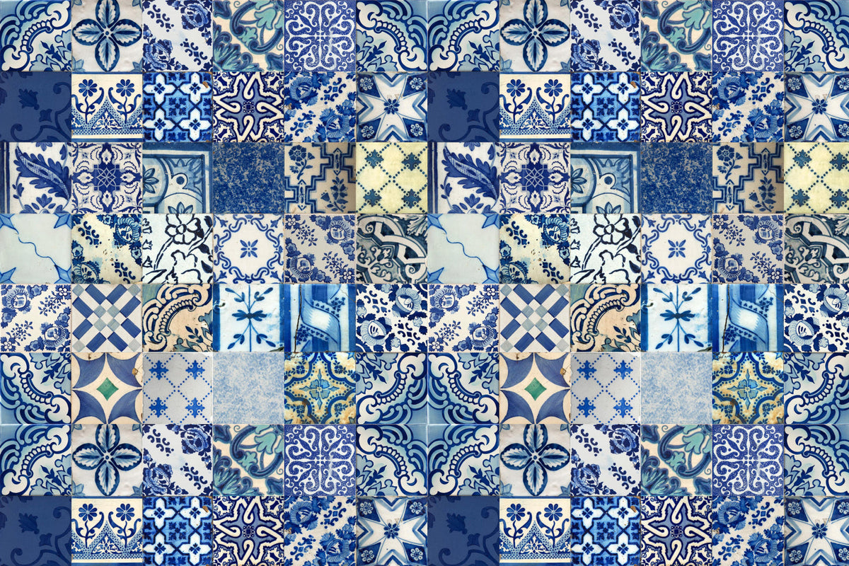 Waschbeckenrückwand Patchwork