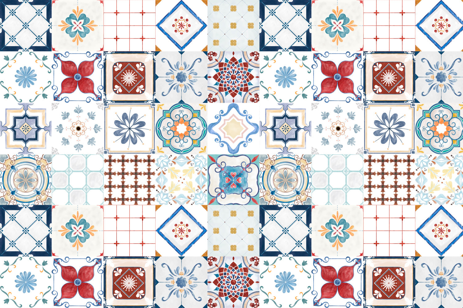 Waschbeckenrückwand Patchwork
