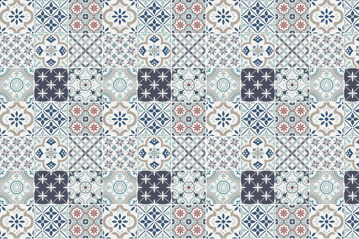 Waschbeckenrückwand Patchwork