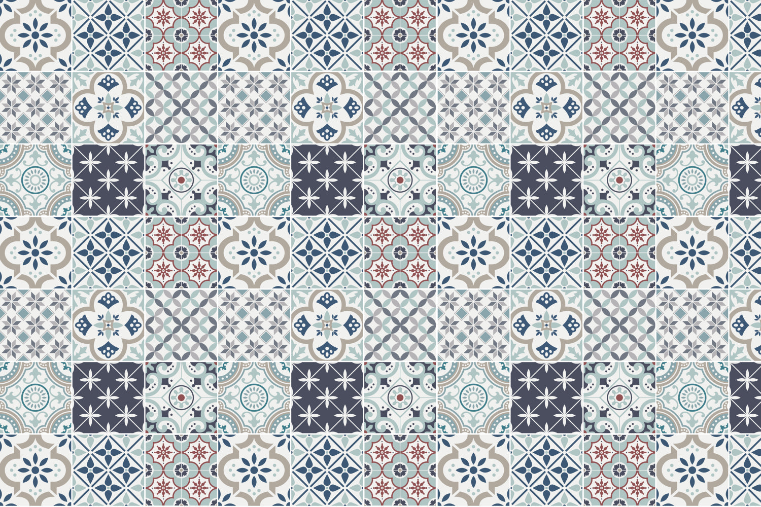 Waschbeckenrückwand Patchwork