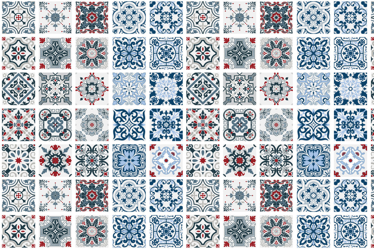 Waschbeckenrückwand Patchwork