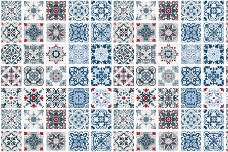 Badrückwand Patchwork