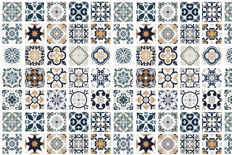 Waschbeckenrückwand Patchwork