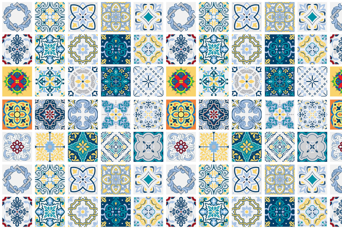 Badrückwand Patchwork