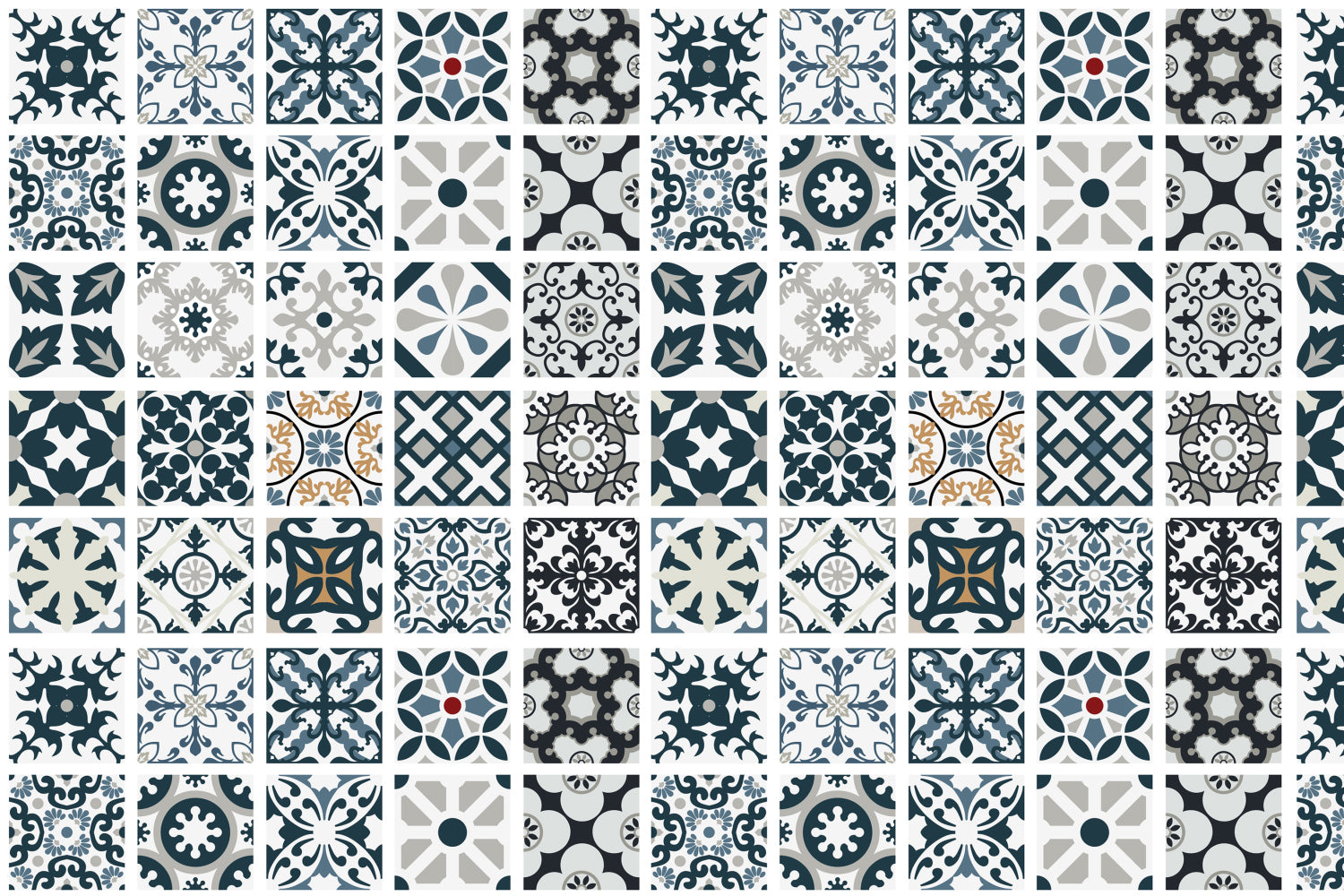 Waschbeckenrückwand Patchwork