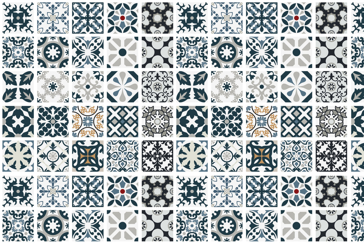 Badrückwand Patchwork