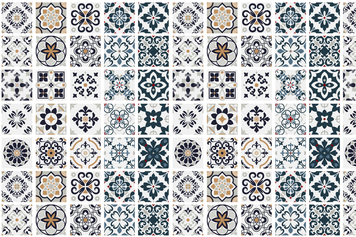 Waschbeckenrückwand Patchwork