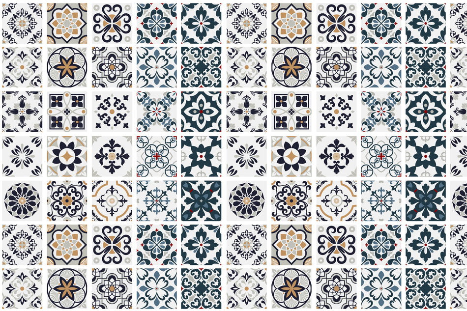 Waschbeckenrückwand Patchwork