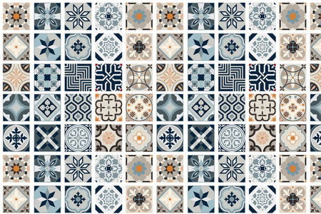 Waschbeckenrückwand Patchwork