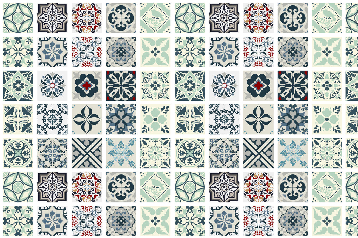 Waschbeckenrückwand Patchwork