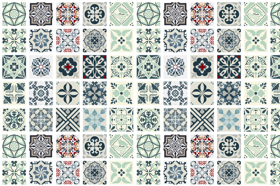 Waschbeckenrückwand Patchwork