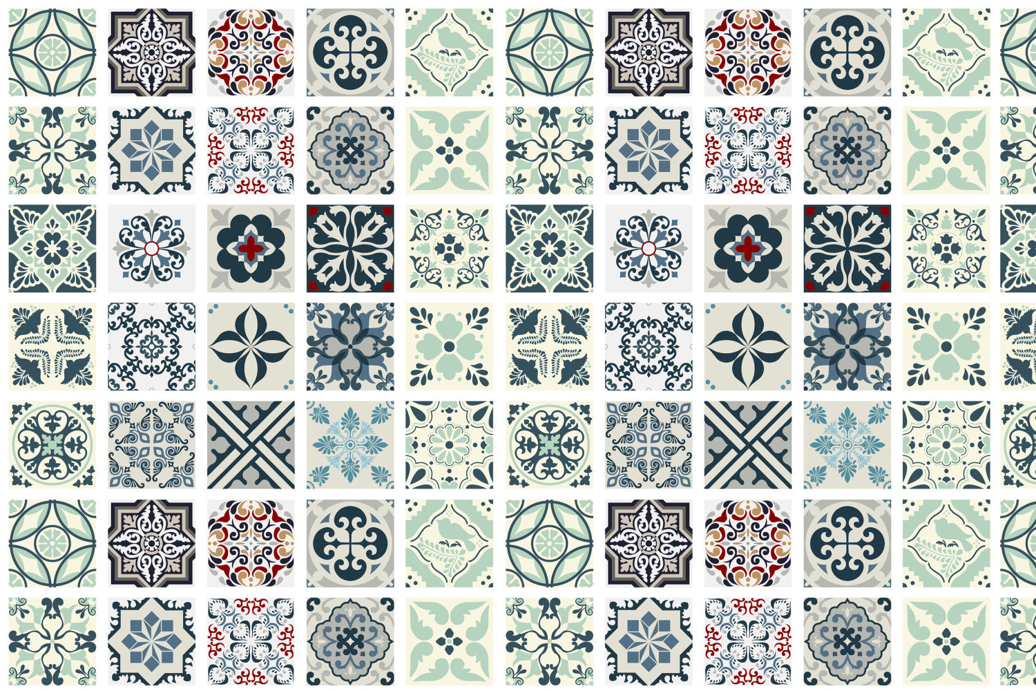 Badrückwand Patchwork