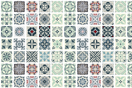 Badrückwand Patchwork