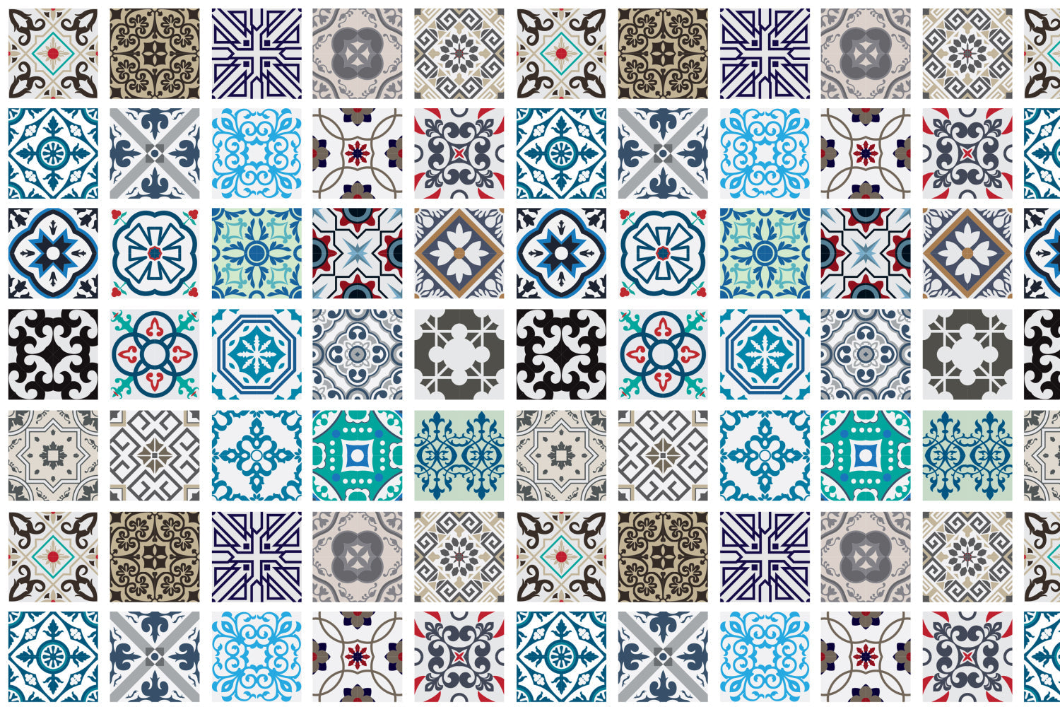 Waschbeckenrückwand Patchwork