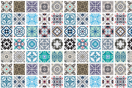Badrückwand Patchwork