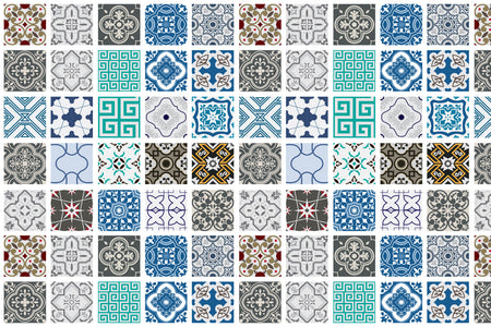 Waschbeckenrückwand Patchwork