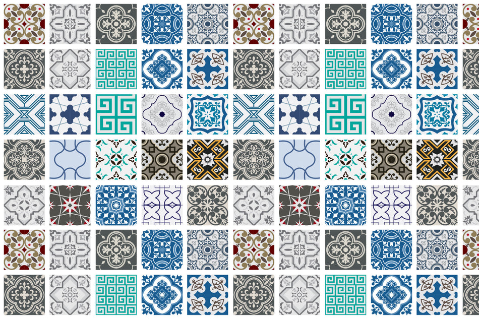 Badrückwand Patchwork