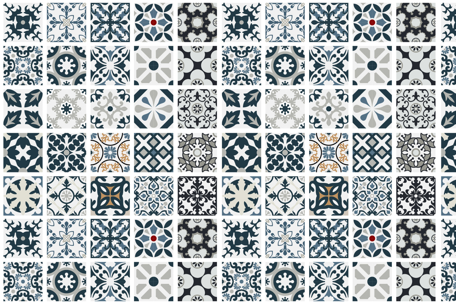 Badrückwand Patchwork