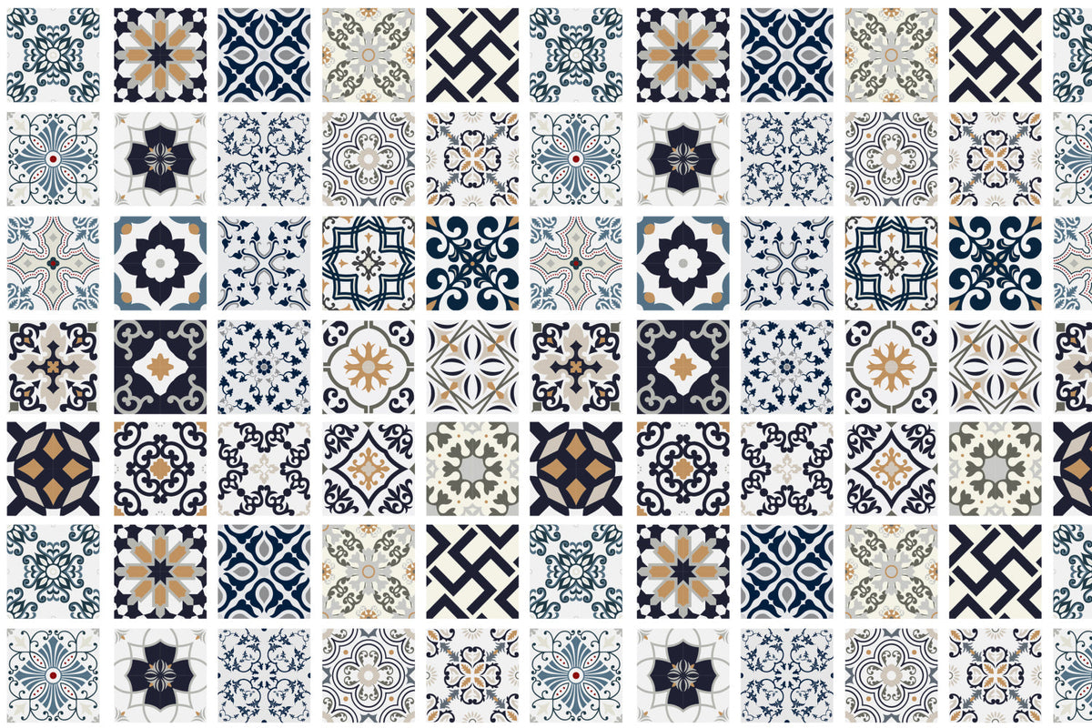 Waschbeckenrückwand Patchwork