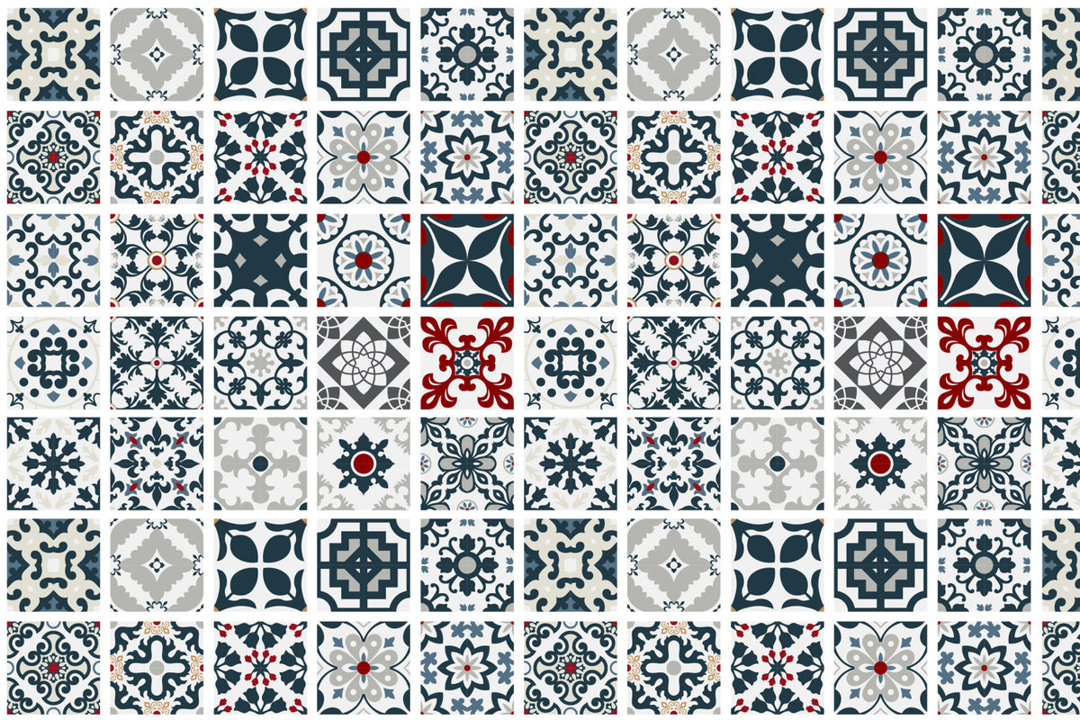 Waschbeckenrückwand Patchwork