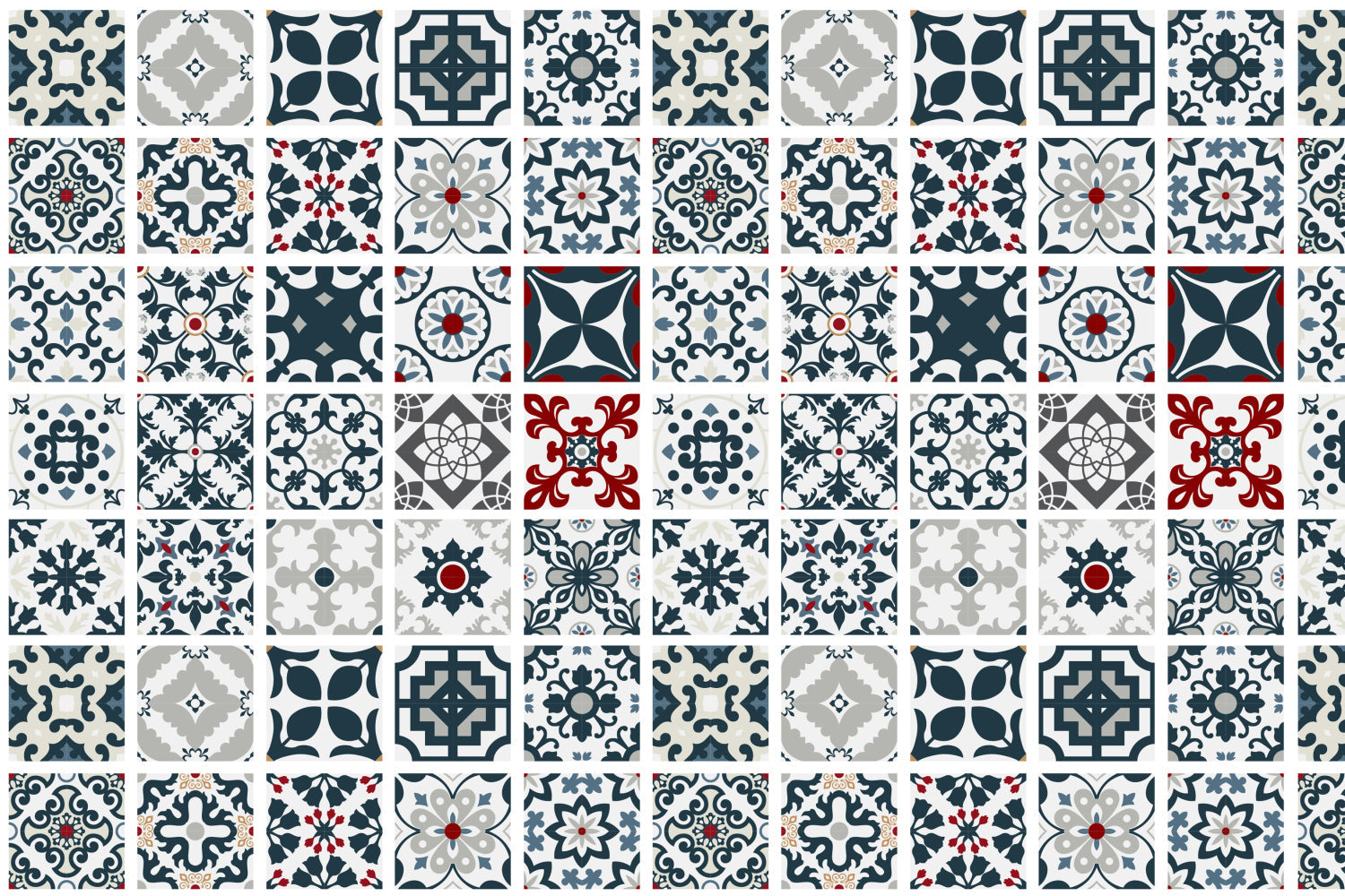 Badrückwand Patchwork
