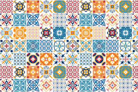 Waschbeckenrückwand Patchwork