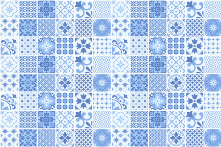 Badrückwand Patchwork