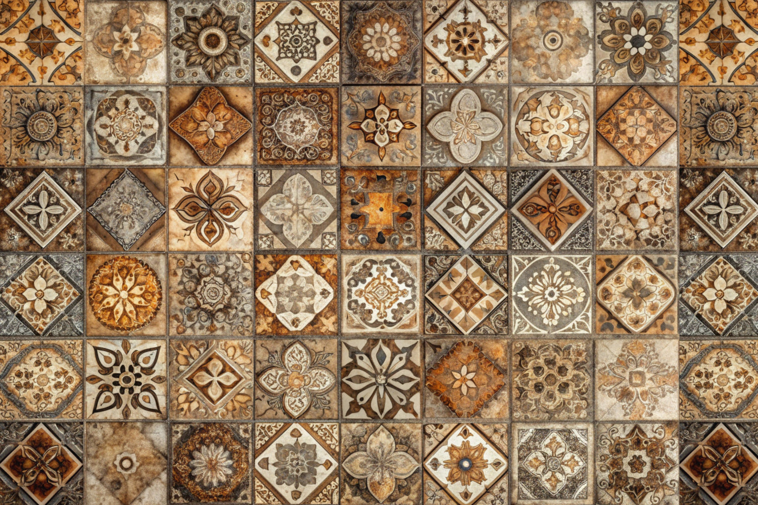Waschbeckenrückwand Patchwork