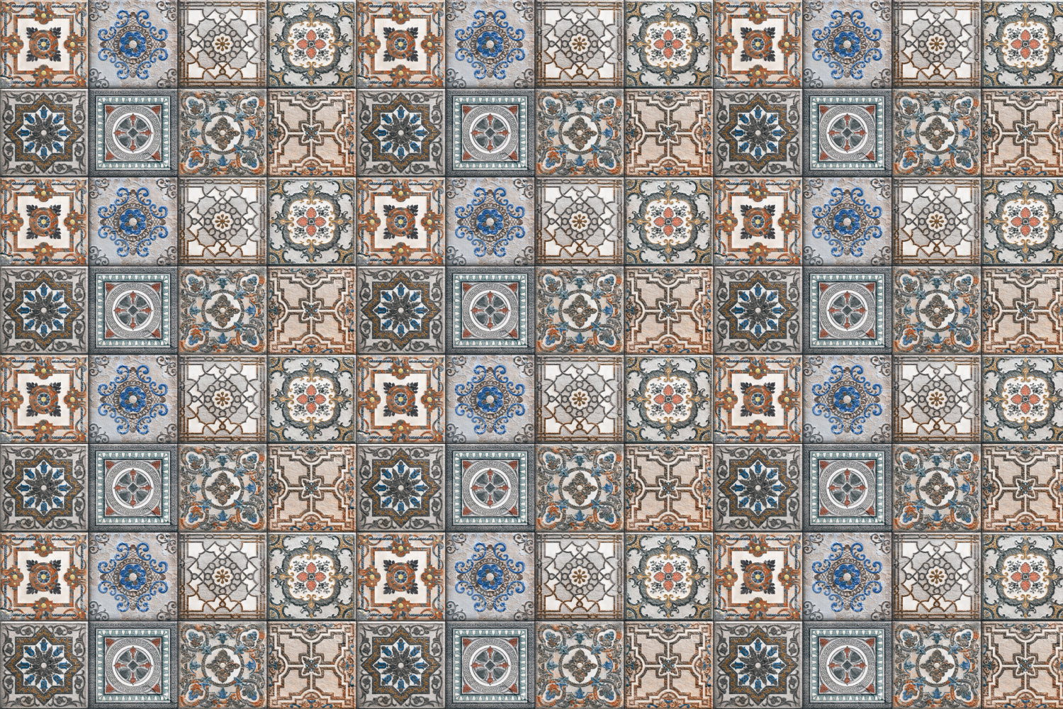 Badrückwand Patchwork