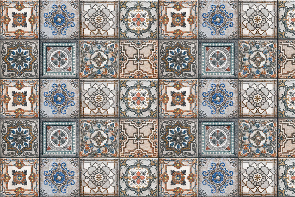 Waschbeckenrückwand Patchwork