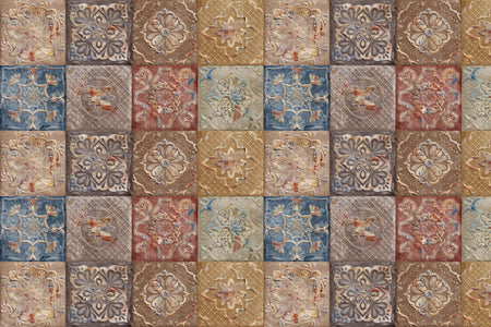 Waschbeckenrückwand Patchwork