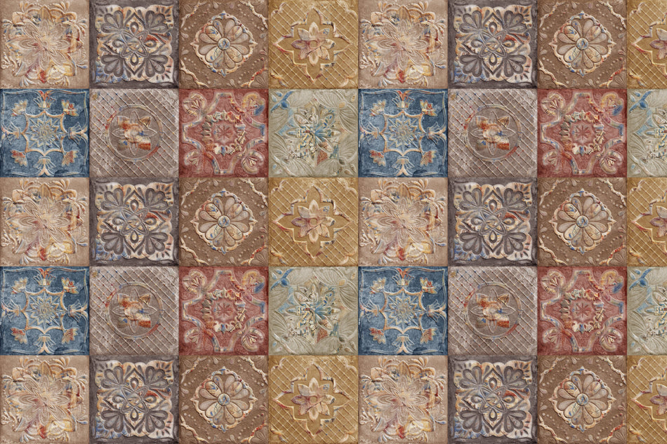 Waschbeckenrückwand Patchwork
